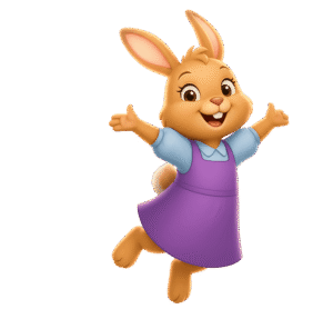 Image of Luma from You Matter Luma series jumping with hands extended