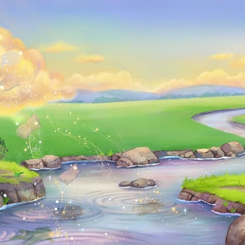 A close up of ripples in the water, demonstrating agency and personal impact as a core part of building emotional strength in kids in You Matter, Luma.