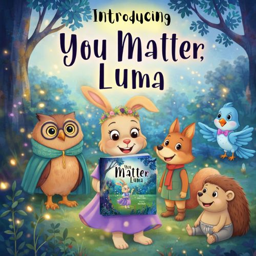 A picture that says introducing you matter luma with the books characters on it introducing a social emotional learning picture books on the topic